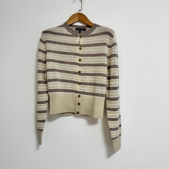 LORO PIANA Striped cashmere cardigan - Picture 3 of 10